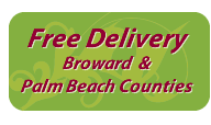Free delivery Broward and Palm Beach